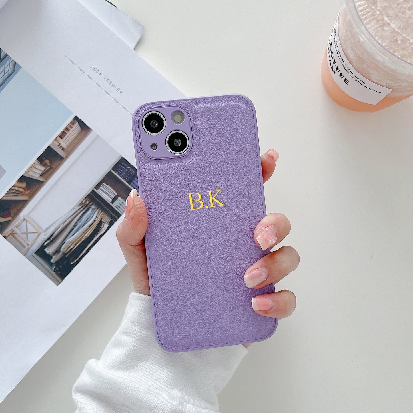 Personalized Customized Name initials Letter Phone Case For iPhone