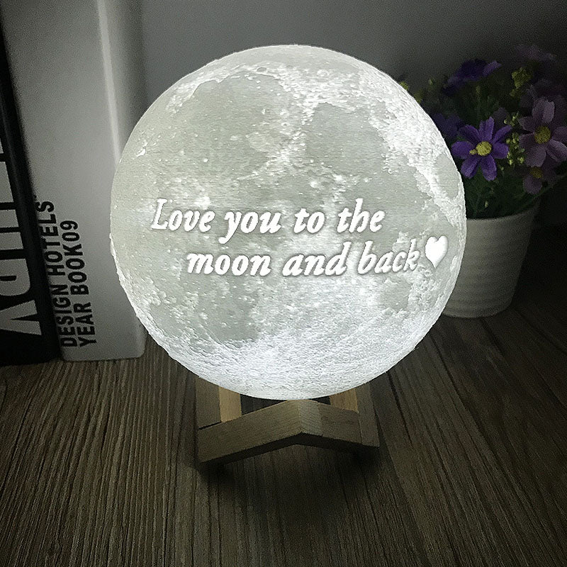 Personalized Photo Moon Lamp For Father