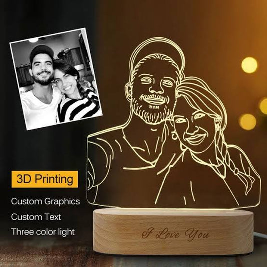 Customized Photo 3D Night Light Lamp