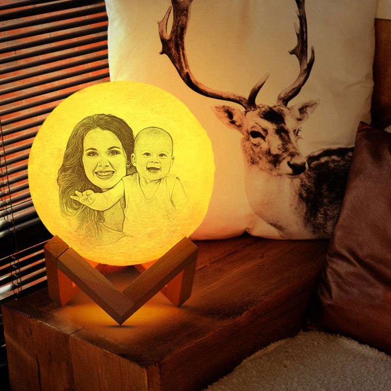Personalized Moon Lamp Gift For Mom