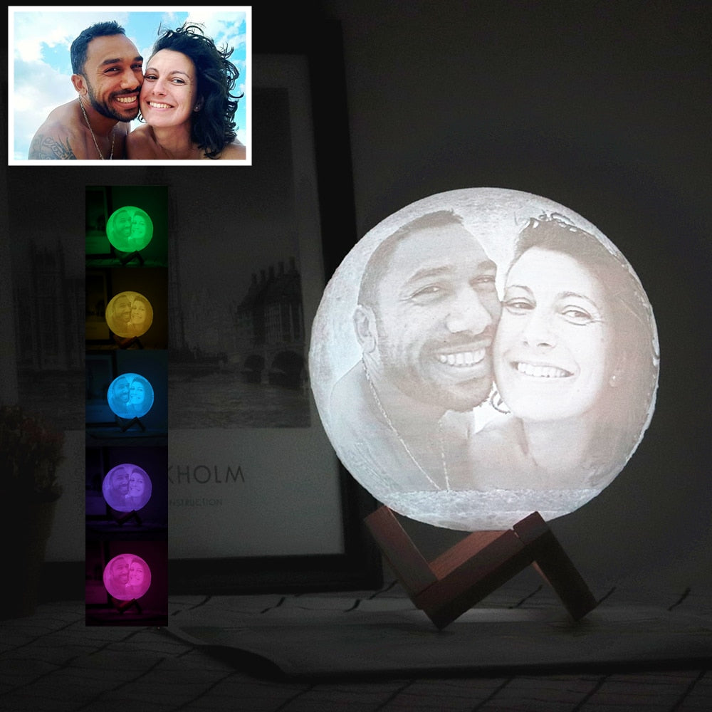 Personalized Moon Lamp Gift For Husband