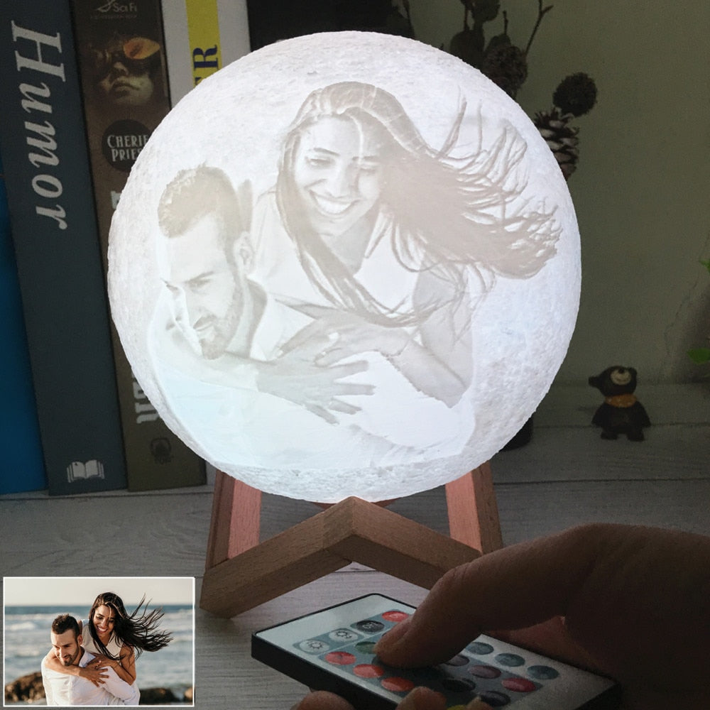 3D Personalized Photo Moon Lamp New