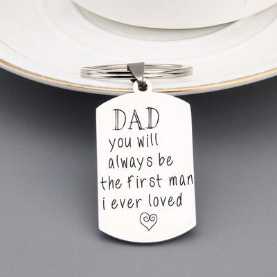 Cute Father's Day Keychain Gift