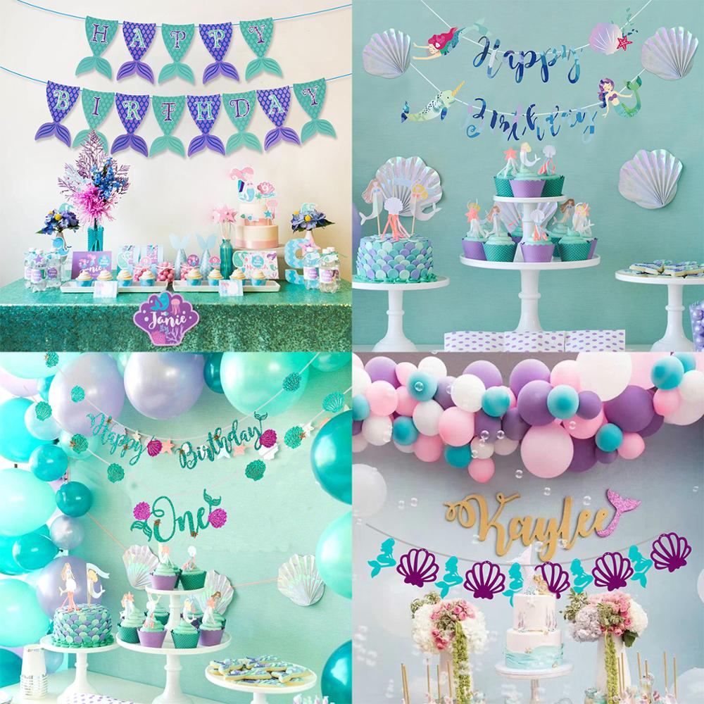 The Little Mermaid Birthday Party Decor Supplies