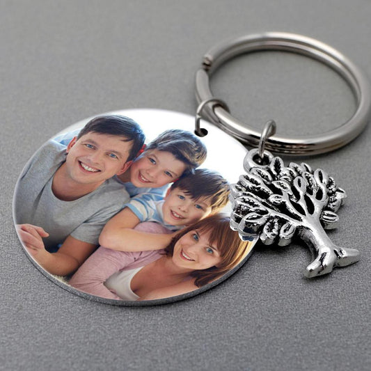 Custom Family Tree Keychain for Mom