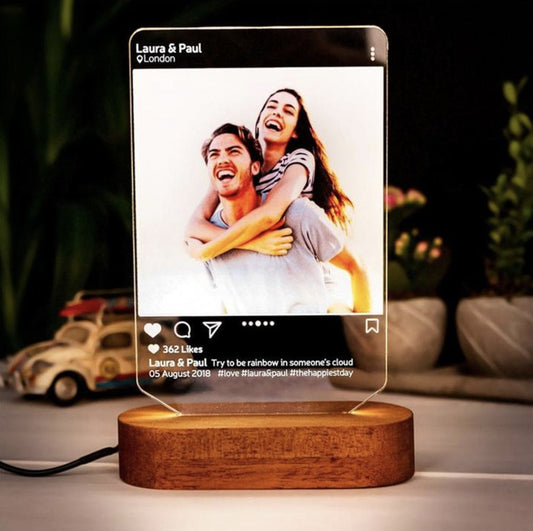Personalized Instagram Style 3D Led Lamp