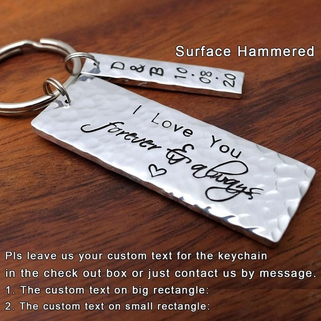 Personalized Custom Text Keychain With Custom Box