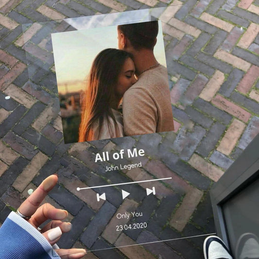Personalized Photo & Scannable Spotify Code Plaque