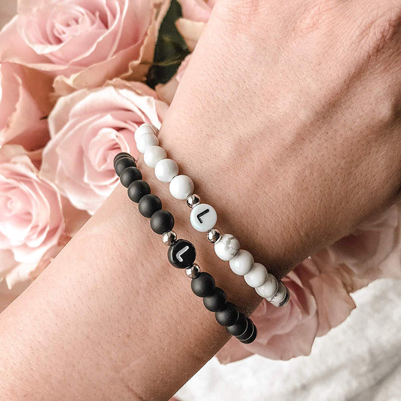 Lava Stone Beads Couple Bracelets – BigBeryl